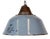Industrial Grey Enamel and Cast Iron Pendant Light, 1960s For Sale