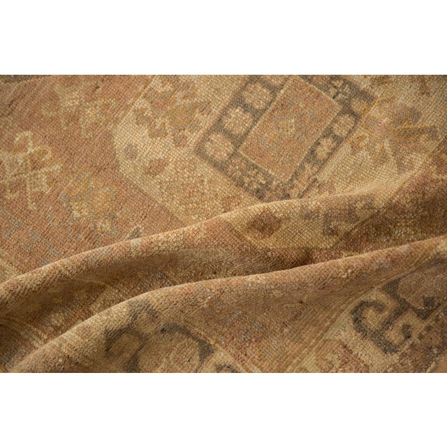 1950s Vintage Distressed Oushak Carpet - 5'10" x 8' For Sale - Image 5 of 11