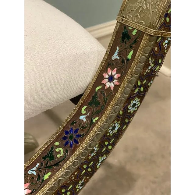 Syrian Enamel Stool For Sale - Image 11 of 12