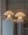 Mushroom Table Lamps with Silver Details, 1970s, Set of 2 For Sale - Image 3 of 11