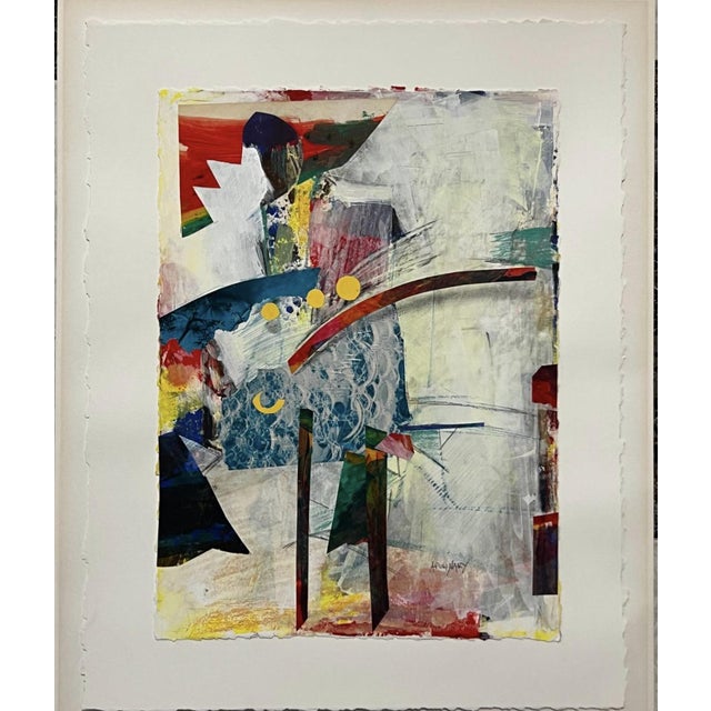 Apolinary Smolarek, Abstract Composition, 1980s, Mixed Media on Paper For Sale