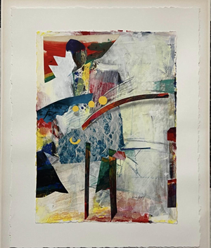 Apolinary Smolarek, Abstract Composition, 1980s, Mixed Media on Paper