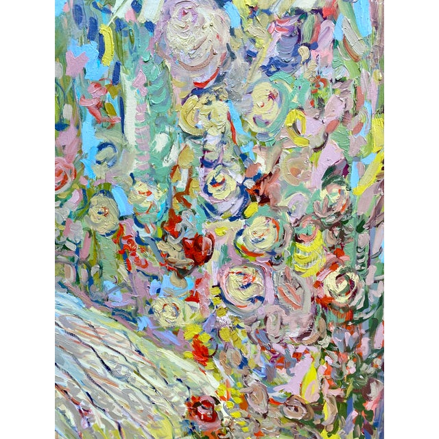 "Salvation Is the Garden". Large Impressionist Oil Painting by Francesca Owen For Sale - Image 4 of 4