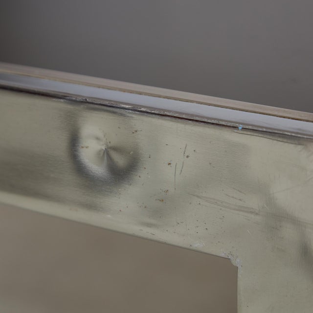 Chrome and Smoked Glass Coffee Table with Golden Stripe, 1970s For Sale - Image 17 of 18