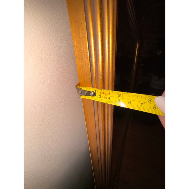 La Barge Gold Framed Wall Mirror, 32x42, Beveled Glass, Classic Traditional Style For Sale - Image 10 of 11