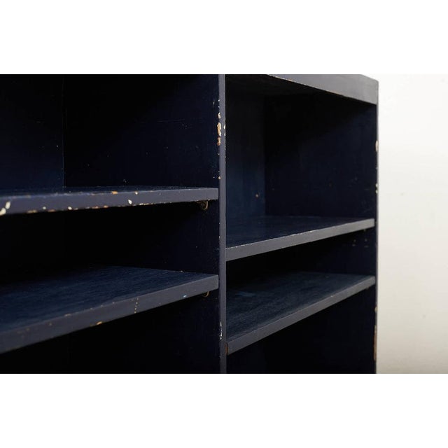 Fir Shelf in Dark Blue, Switzerland, 1950s For Sale - Image 10 of 14