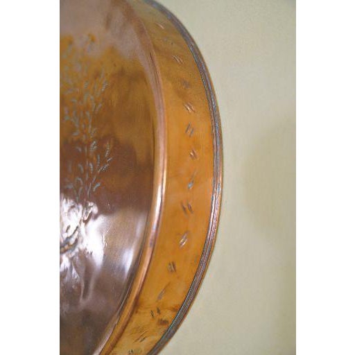 Oversized Vintage Copper Mold Wall Hanging With Brass Handles and Falcon Bird Design For Sale In New York - Image 6 of 8