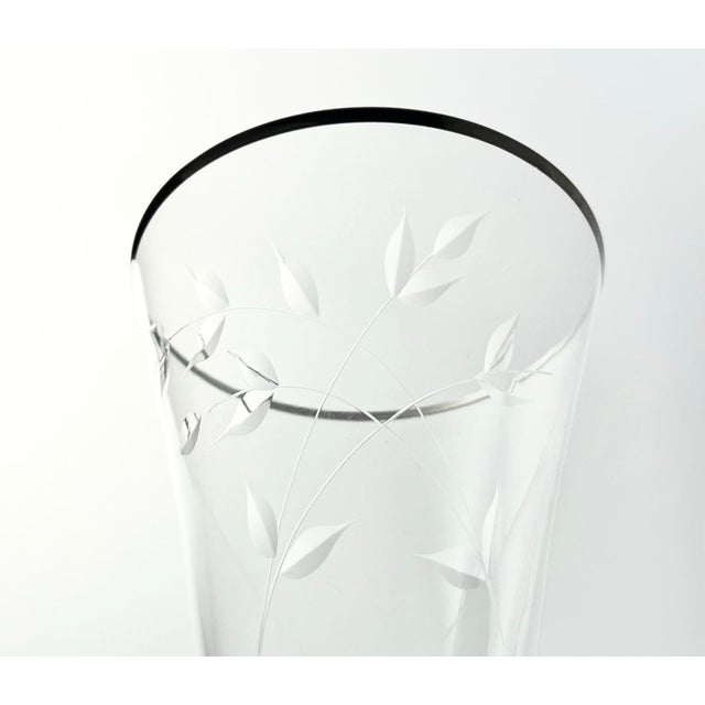 1950s Fostoria “Bridal Belle” Set of 6 Iced Tea Glasses For Sale In Dallas - Image 6 of 8