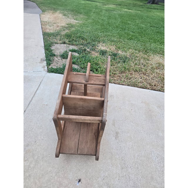Vintage Mid-Century 3-in-1 Convertible Wooden High Chair, Rocking Horse & Toddler Desk For Sale - Image 10 of 12