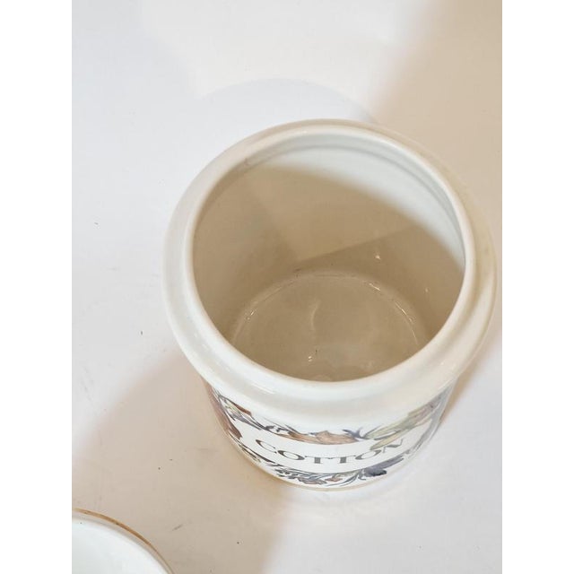 1960s Lidded Cotton Jar by Piero Fornasetti, Mid-1900s For Sale - Image 5 of 9