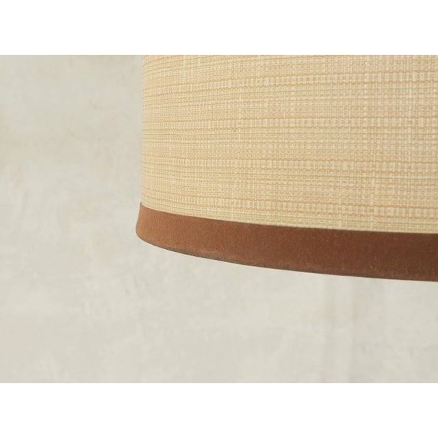 Beige Vintage Wall Lamp in Glass and Teak, 1960s For Sale - Image 8 of 10