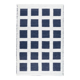 Dash & Albert by Annie Selke Paver Navy Indoor/Outdoor Rug, 7' 6" x 9' 6"