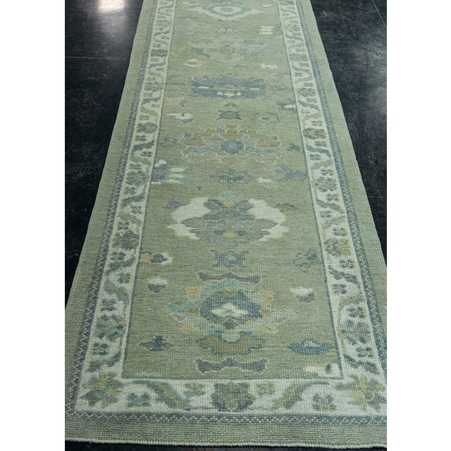 Early 21st Century Turkish Oushak Rug 2'11" x 10'7" #19043 For Sale - Image 5 of 8