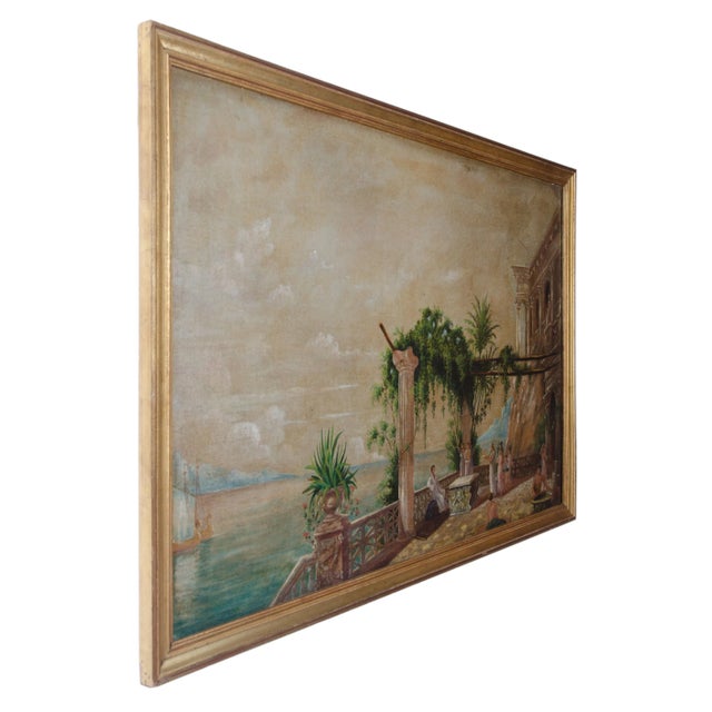 W. Stanton Robinson Offered is a vintage painting on board by W. Stanton Robinson depicting an ancient Greek scene with...