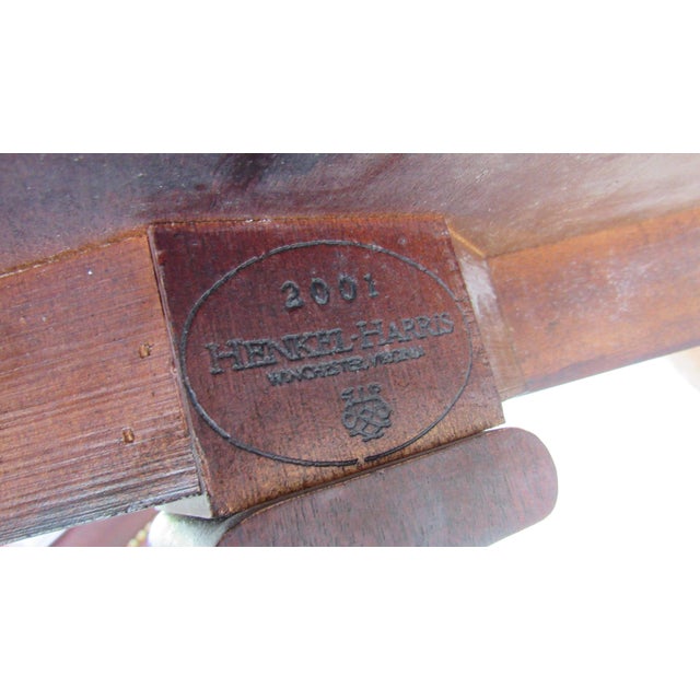 Henkel Harris Mahogany Empire Rare Marble End Table For Sale - Image 6 of 6