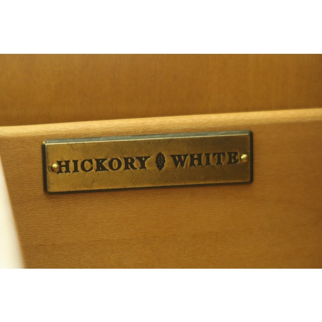 Hickory White Biedermeier Style Satinwood China Cabinet For Sale - Image 12 of 13