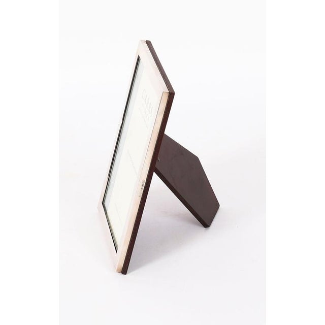 Vintage Sterling Silver Rectangular Portrait Photo Frame, 2000s For Sale - Image 3 of 7