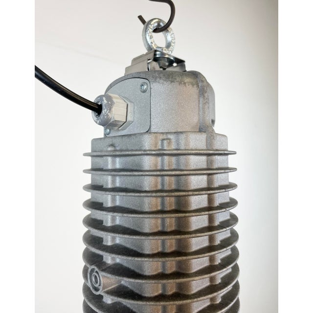 Silver Industrial Pendant Lamp by Charles Keller for Zumtobel, 1990s For Sale - Image 8 of 16