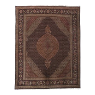 Vintage Persian Mahi Tabriz Rug - 09'11 x 12'08 For Sale