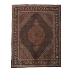Vintage Persian Mahi Tabriz Rug - 09'11 x 12'08