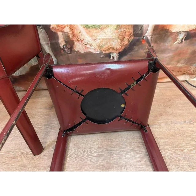 Animal Skin Vintage Leather Armchairs by De Couro of Brazil, 1970s, Set of 2 For Sale - Image 7 of 9