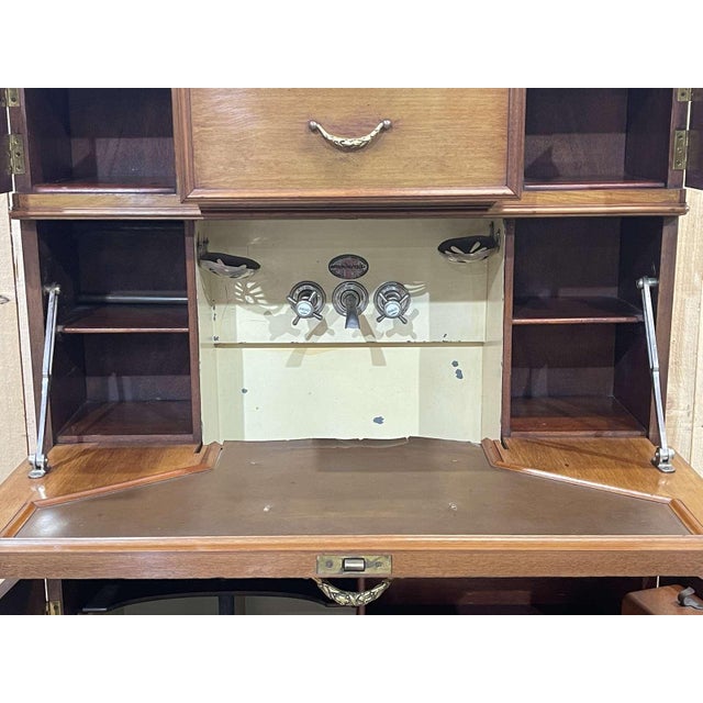 Wood Vintage Mahogany Boat Cabinet, 1930s For Sale - Image 7 of 18