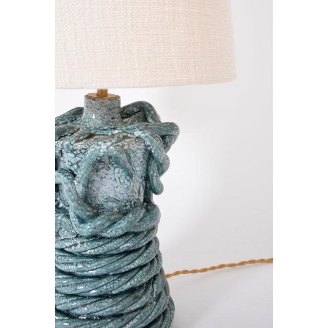 Kasaï Ceramic Lamp by Barracuda Interiors For Sale - Image 4 of 5