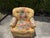 Textile Vintage Sherrill Floral Upholstered Swivel Lounge Chair For Sale - Image 7 of 12