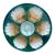 French Majolica Oyster Plate Salins, Circa 1890 For Sale
