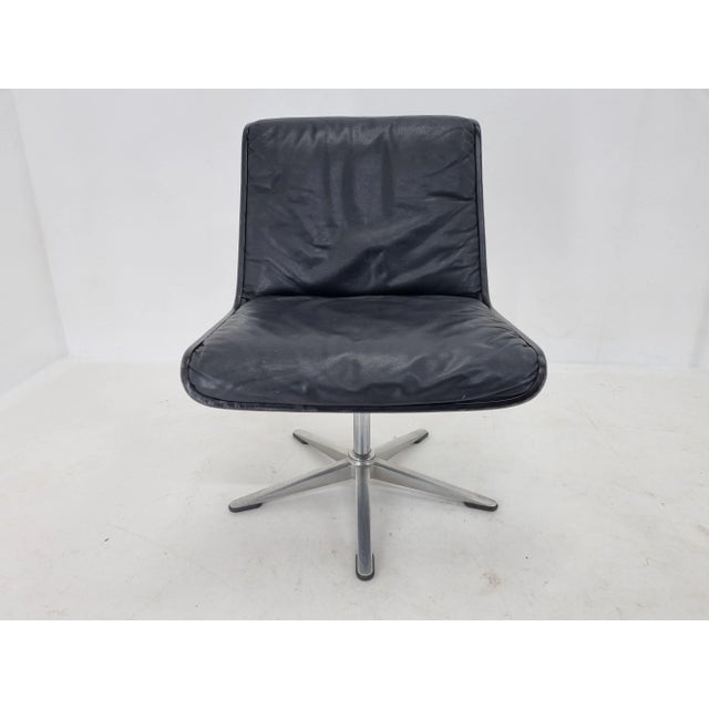 Mid-Century Leather Desk Chair by Delta Wilkhahn, 1970s For Sale - Image 9 of 13
