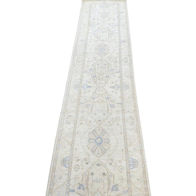 1990s Handwoven Pakistani Style Runner Rug 3x13 For Sale - Image 9 of 11