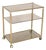 Italian Brass and Smoked Glass 3-Tier Bar Cart, 1970s For Sale
