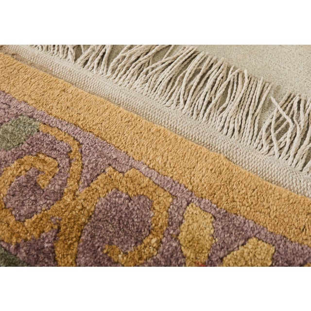 Palace Size Nepalese Tibetan Wool Donegal Style Rug 15' X 22' For Sale - Image 15 of 18