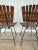 Wood Mid Century Modern Wooden Bentwood Slatted Chairs With Iron Bases - Matching Set of 4 For Sale - Image 7 of 11