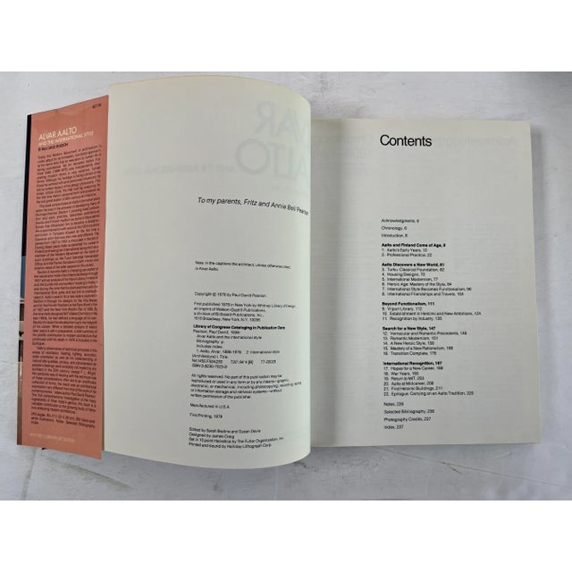 Modern Alvar Aalto and the International Style, by Paul David Pearson, Whitney Design, 1978, First Printing For Sale - Image 3 of 5