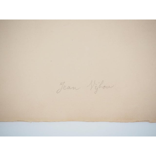 Jean Vyboud, Breton Woman in Prayer, Original Signed Etching For Sale - Image 7 of 8