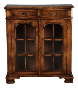 Small High Biedermeier Showcase in Walnut, 1850s