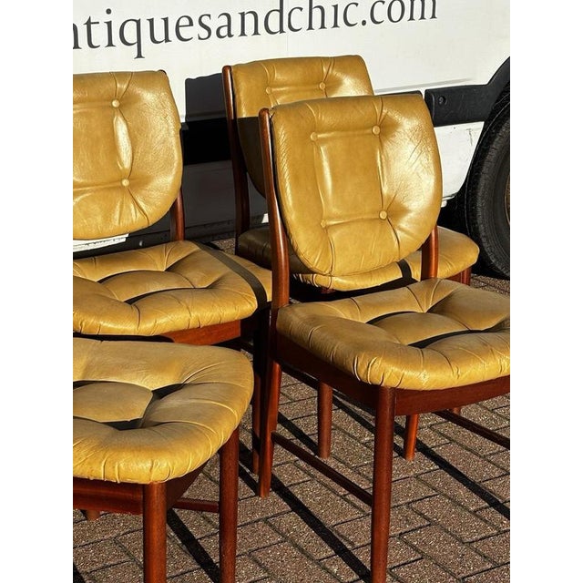 Mid-Century Mordern Dining Chairs, Set of 4 For Sale - Image 5 of 12