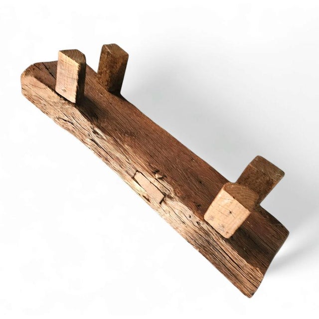 Brutalist Oak Coffee, 1960s For Sale - Image 9 of 18