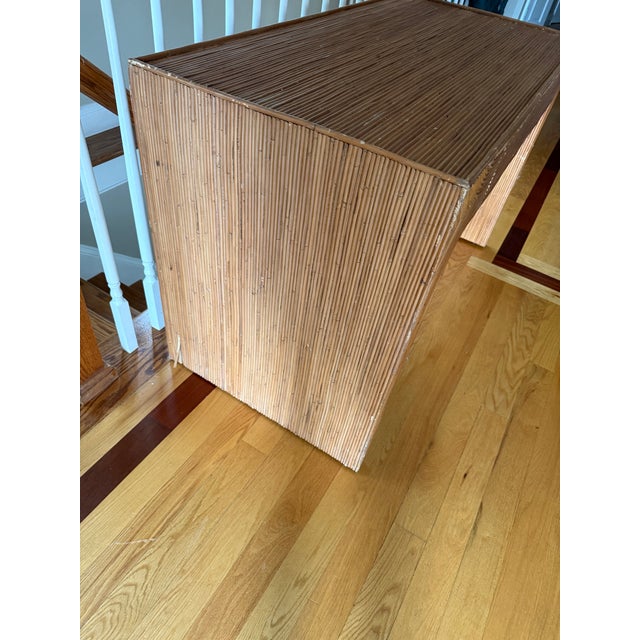 CB2 Cb2 Bayu Rattan Desk For Sale - Image 4 of 7