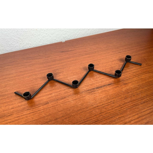 Mid-Century Modern Danish Minimalist Metal Candleholder, 1960s For Sale - Image 18 of 18