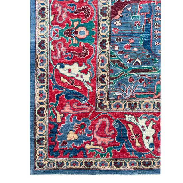 Late 20th Century Late 20th Century Hand-Knotted Persian-Style Rug – Large Floral Medallion Design – 300x416 Cm For Sale - Image 5 of 18