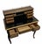 Early 20th Century Early 20th Century Chinoiserie-Style Black Lacquer Harpsichord Desk and Matching Cane Back Chair. For Sale - Image 5 of 9