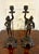 Antique French Victorian Figural Spelter Candlesticks with Soldiers, 1880, Set of 2 For Sale - Image 9 of 9