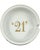 Ceramic Vintage the 21 Club Nyc Restaurant White Porcelain Ashtray For Sale - Image 7 of 12