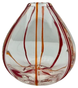 Art Nouveau Vase in Glass attributed to Pallme Konig & Hagel, Austria, 1930s