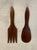 Wood Dansk International Designs Ltd Malaysia Salad Bowl With Serving Utensils For Sale - Image 7 of 11