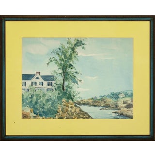 Watercolor - "Old Lyme, CT" For Sale