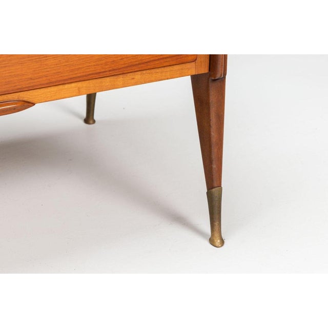 Italian Walnut Sideboard attributed to G. Cecchini and C. Cantu, Italy, 1950 For Sale - Image 13 of 18