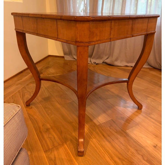 Biedermeier Vintage Biedermeier Side Table W/Single Drawer For Sale - Image 3 of 4